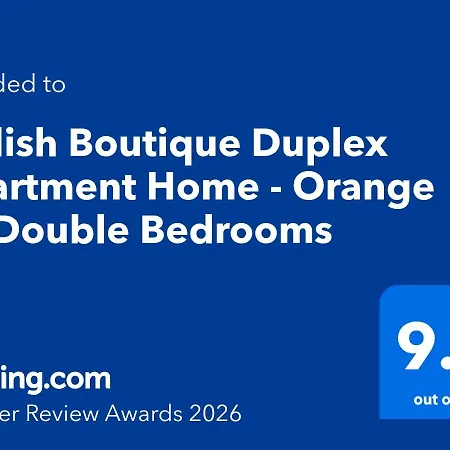 Stylish Boutique Duplex 'orange' - 2 Double Bedrooms - 5 Mins To Valletta Centre *